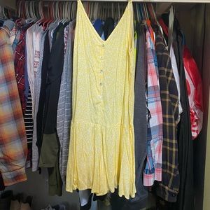 Yellow floral romper